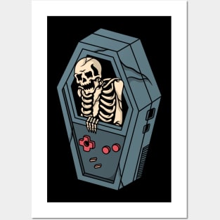 Gamer Skull, Game for Skull, Gaming Skull, Gaming Skeleton Posters and Art